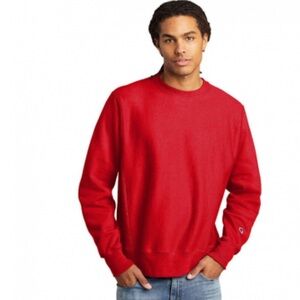 NWT-Champion-2X- red-reverse weave, long sleeve, crew neck,pullover, sweatshirt.